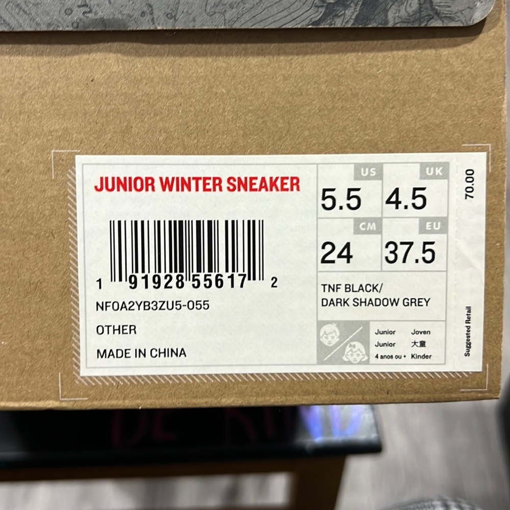 Brand New never worn Junior Winter Sneaker Boots